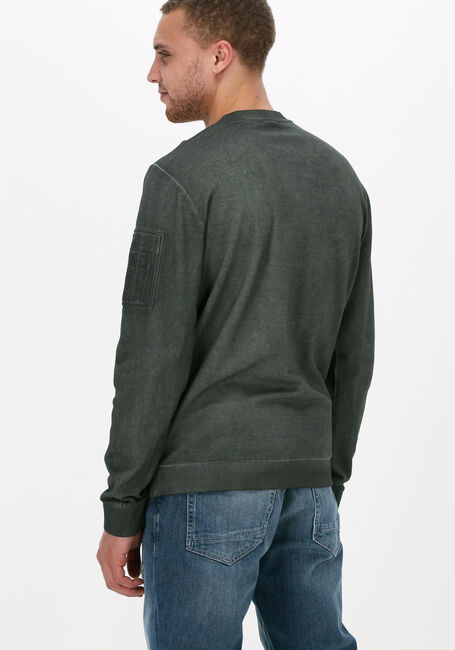 Olijf PME LEGEND Sweater R-NECK INTERLOCK COLD DYE - large