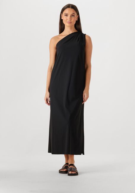 Zwarte PENN & INK Midi jurk DRESS ONE SHOULDER - large