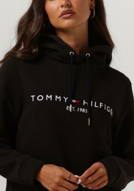 Zwarte TOMMY HILFIGER Trui HERITAGE HILFIGER HOODIE LS - large