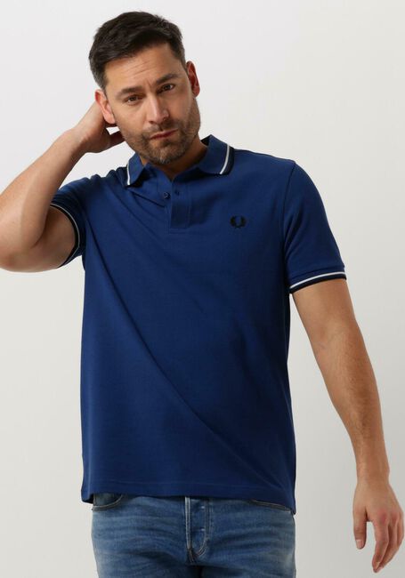 Blauwe FRED PERRY Polo TWIN TIPPED FRED PERRY SHIRT - large