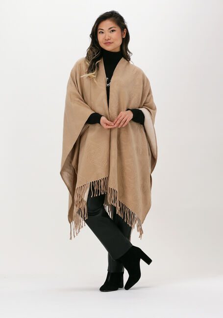 Beige LIU JO Sjaal PONCHO DOUBLE EMBOSSED - large