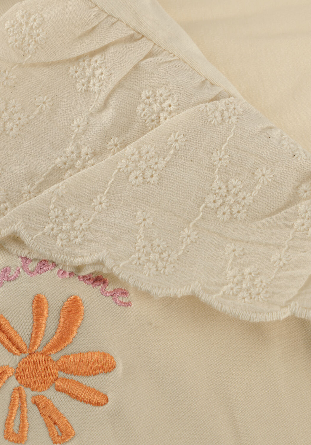 Ecru YOUR WISHES Top BRODERIE WIDE SHIRT - large