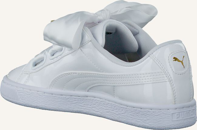 Witte PUMA Sneakers BASKET HEART PATENT Witte PUMA Sneakers BASKET HEART PATENT - large