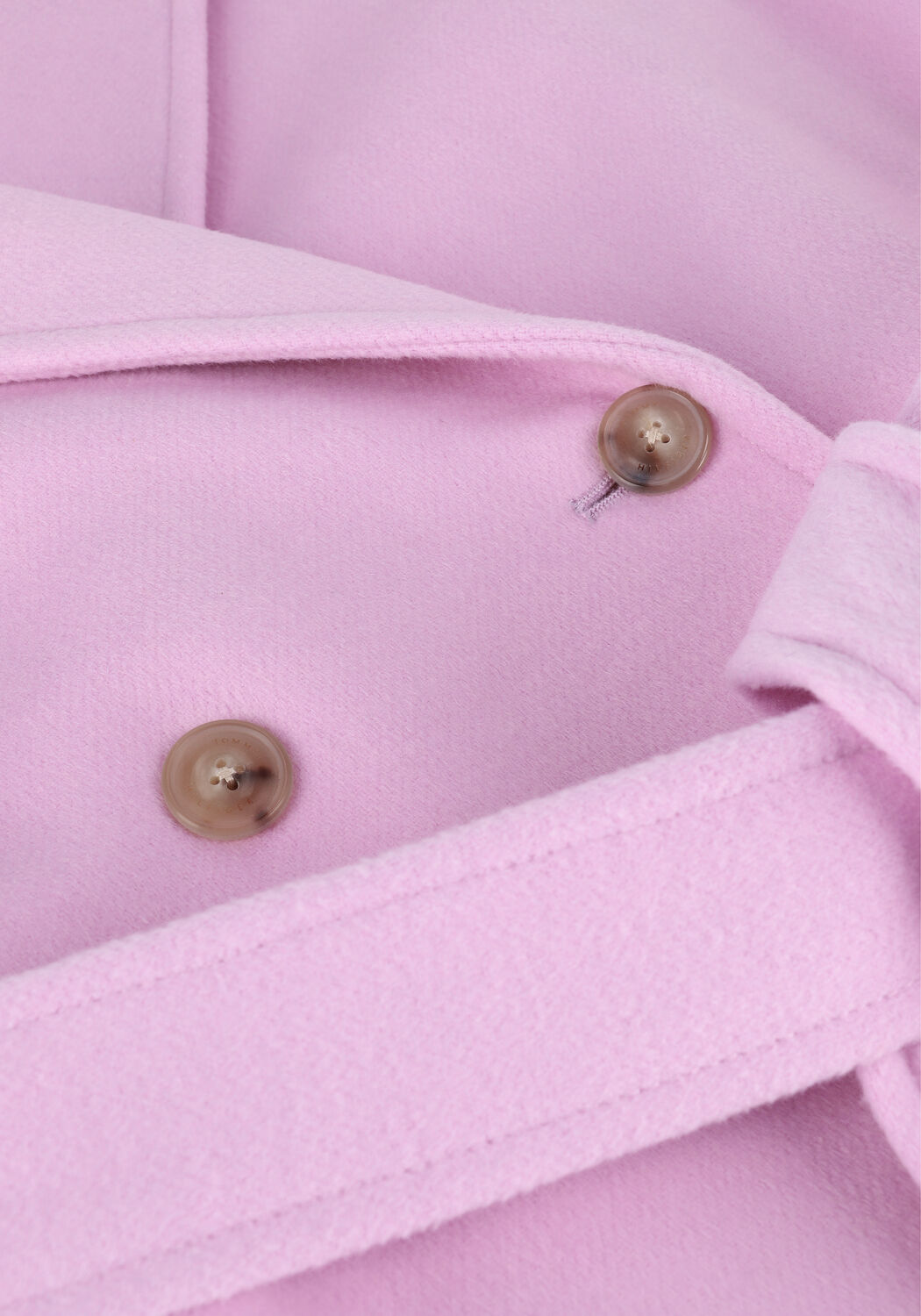 Roze TOMMY HILFIGER Mantel WOOL BLEND DB BELTED COAT - large