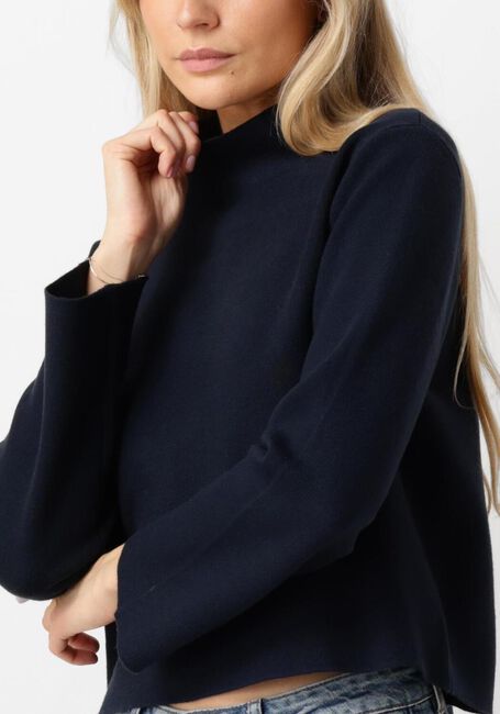Donkerblauwe MINUS Trui LUPI HIGH NECK PULLOVER - large