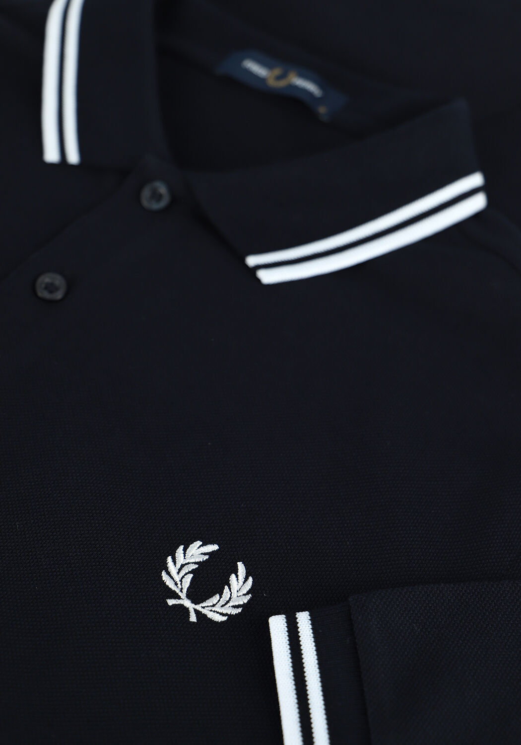 Donkerblauwe FRED PERRY Polo TWIN TIPPED FRED PERRY SHIRT - large