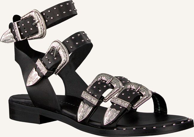 Zwarte BRONX Platte sandalen 84611 Zwarte BRONX Platte sandalen 84611 - large