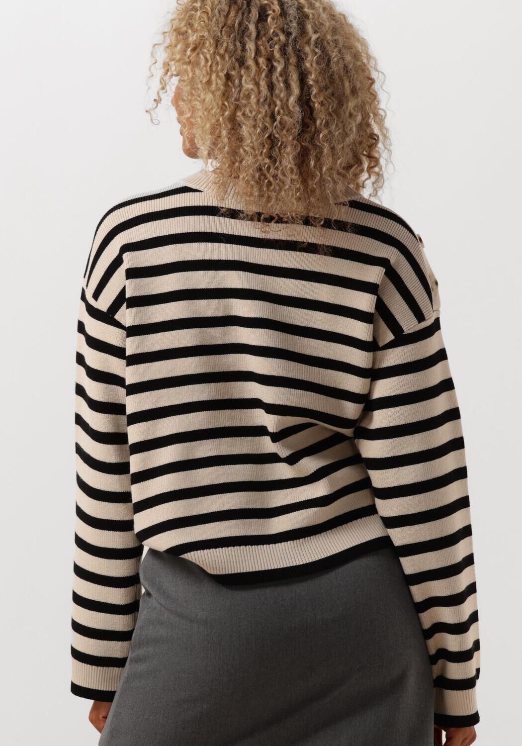 OBJECT Dames Truien & Vesten Objelly Lo Ls Knit Pullover Ecru