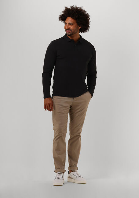 Zwarte SELECTED HOMME Polo SLHSLIM-TOULOUSE LS POLO B NOOS - large