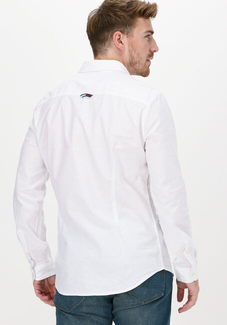 Witte TOMMY JEANS Casual overhemd TJM SLIM STRETCH OXFORD SHIRT - large