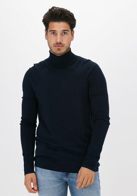 Donkerblauwe PUREWHITE Coltrui ESSENTIAL KNIT TURTLENECK - large