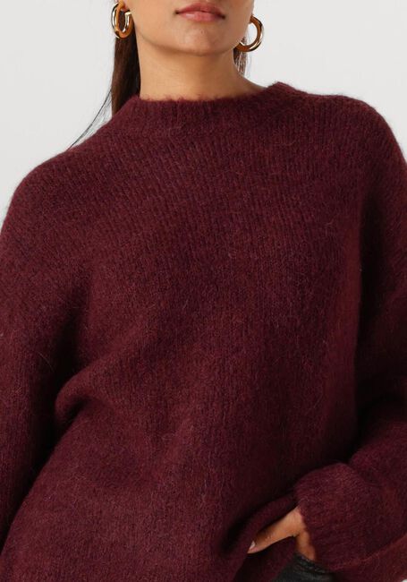 Bordeaux SELECTED WOMEN Trui SLFGABRIELLA LS KNIT NEW O-NECK - large