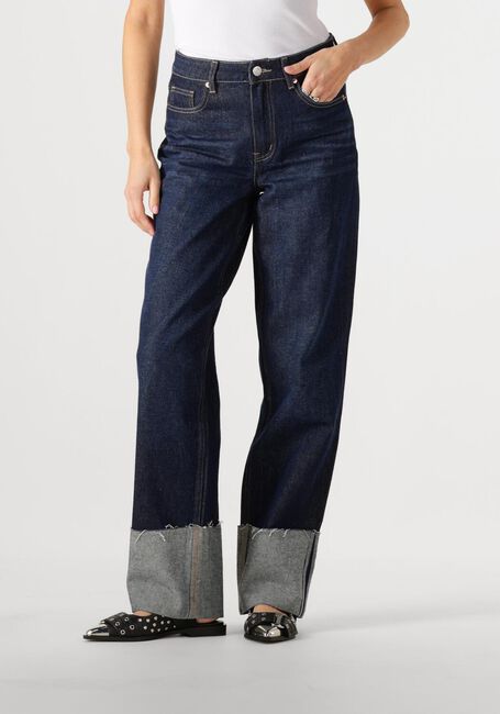 Donkerblauwe Y.A.S. Straight leg jeans YASMARIA HMW JEANS S. - large
