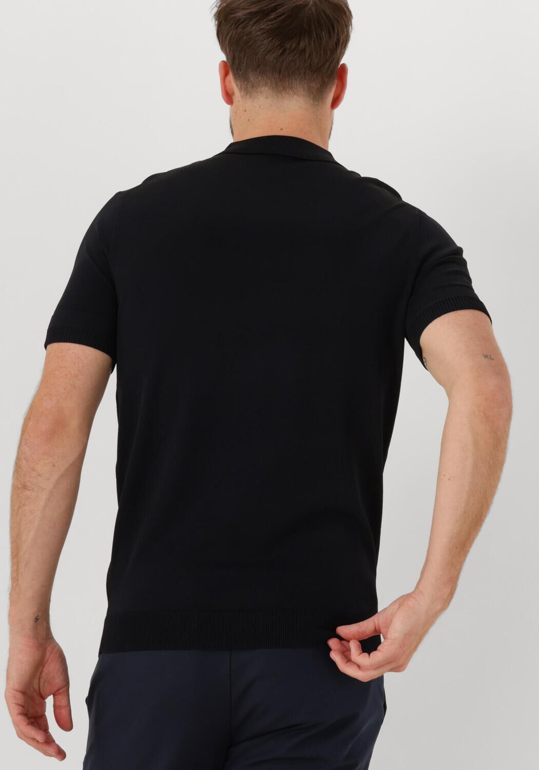 GENTI Heren Polo's & T-shirts Polo Button Ss K2046-1260 Donkerblauw