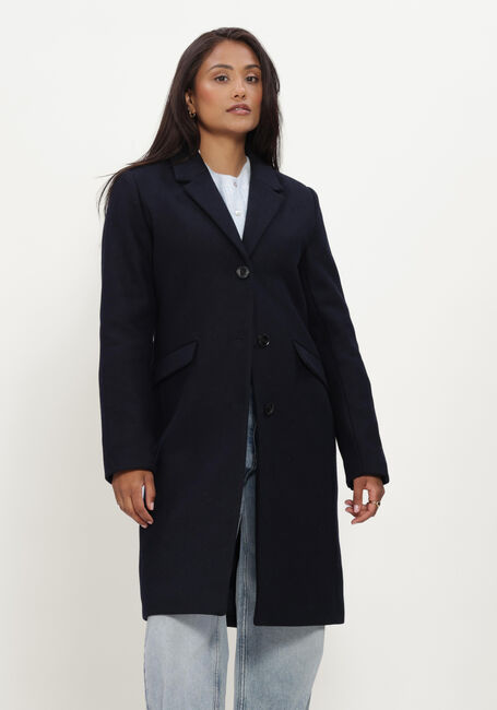Donkerblauwe MODSTR&Ouml;M Mantel PAMELA COAT - large