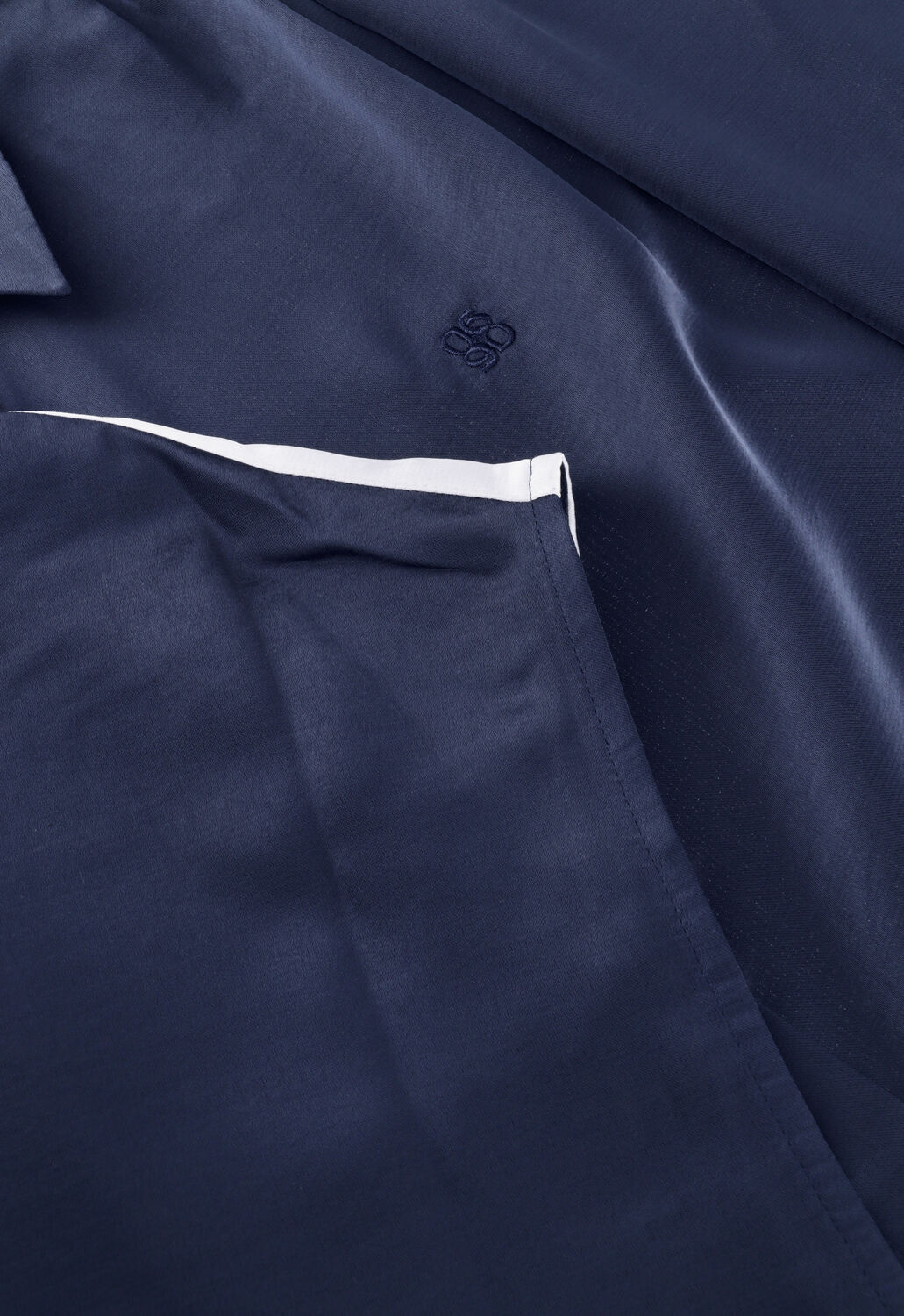 Donkerblauwe DANTE6 Blouses SIREN TIE KNOT SHIRT - large