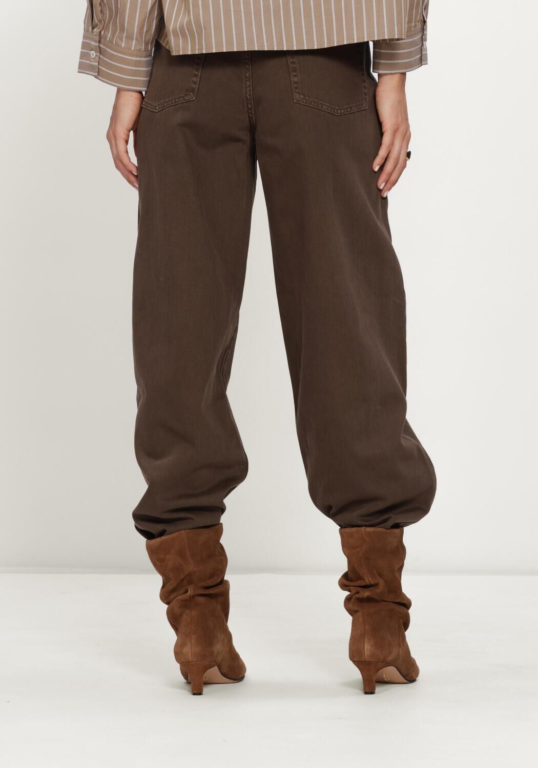 Bruine CIRCLE OF TRUST Wijde broek ARIA NON DNM - large