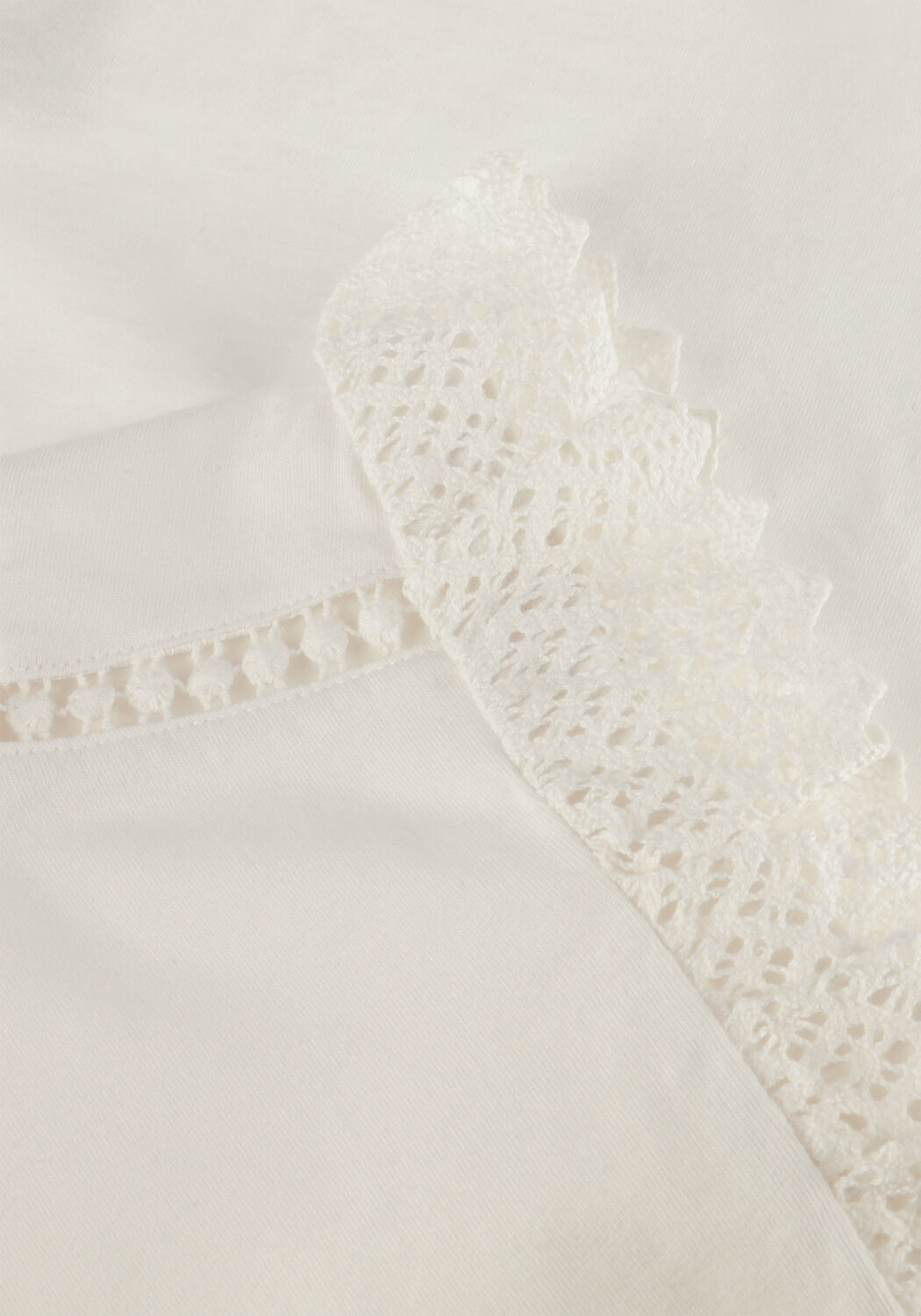 MAYORAL Meisjes Tops & T-shirts S s Crochet T-shirt Wit