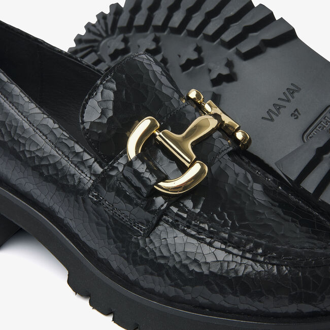 Zwarte VIA VAI Loafers JACE BANKS - large