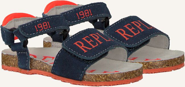 Blauwe REPLAY Platte sandalen MELBOURNE Blauwe REPLAY Platte sandalen MELBOURNE - large