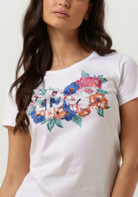 Witte LIU JO T-shirt JERSEY+LIUJO ALLOVER T-SHIRT - large