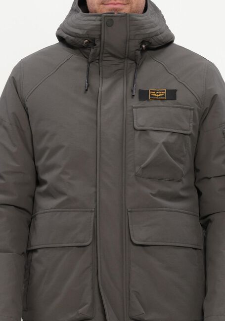 Donkergrijze PME LEGEND Gewatteerde jas SEMI LONG JACKET ROCK-PACK - large