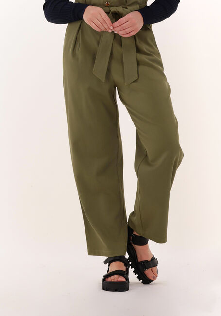 Groene SCOTCH & SODA Pantalon DAISY - HIGH RISE STRAIGHT LEG PAPERBAG TROUSERS - large