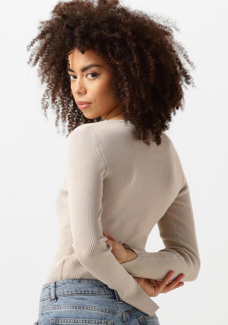 Beige MOVES Tops & T-shirts TWISTI O-NECK - large