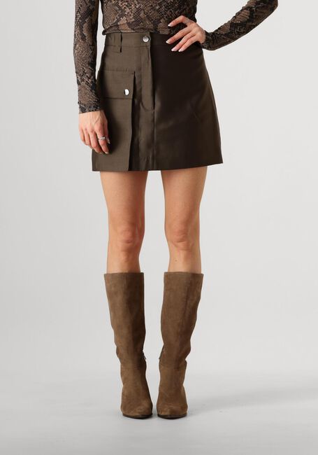 Khaki SECOND FEMALE Minirok OREGON SKIRT - large