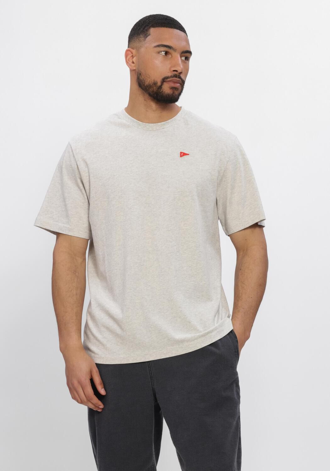 Grijze FOR&Eacute;T T-shirt FLAG T-SHIRT - large