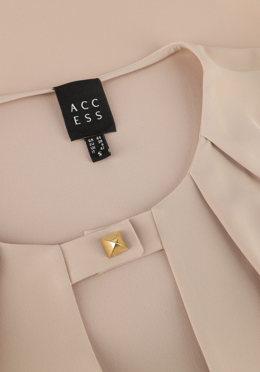 Beige ACCESS Blouses BLOUSE WITH FRONT V OPENING - large