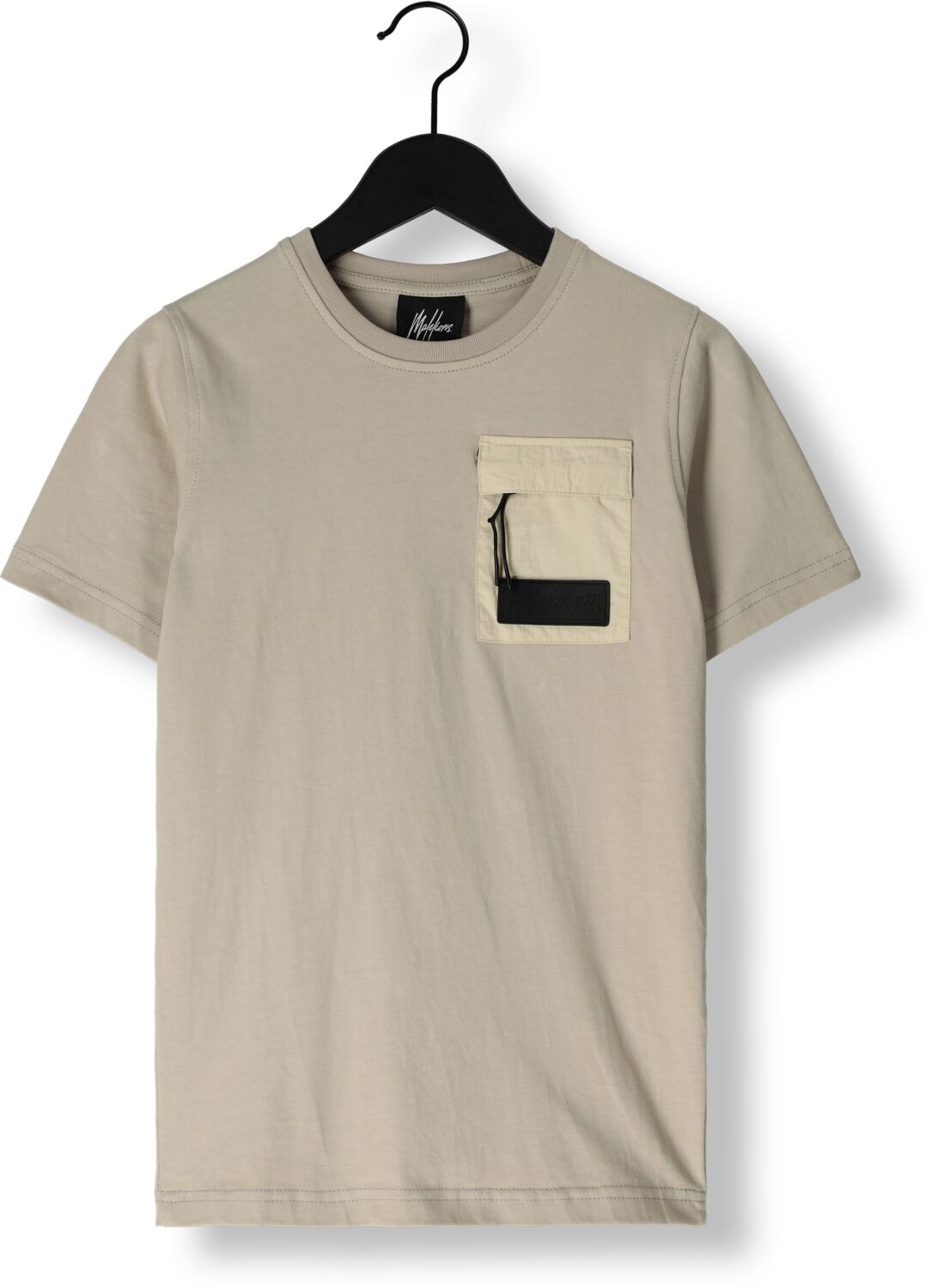 MALELIONS Jongens Polo's & T-shirts Pocket T-shirt Taupe