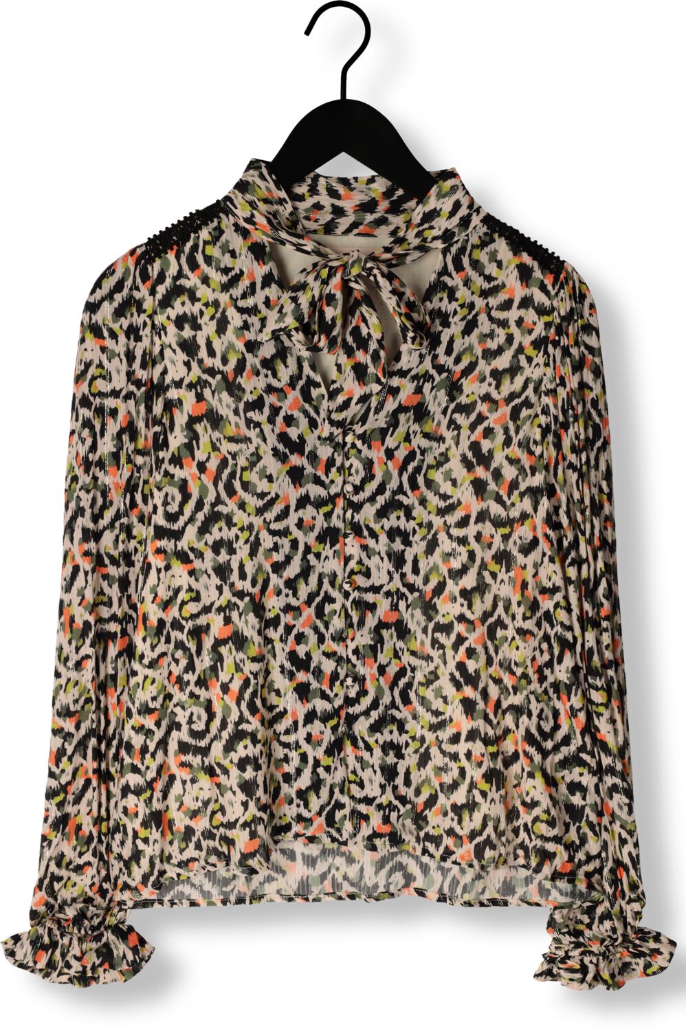 FREEBIRD Dames Blouses Bibian Bow Oranje