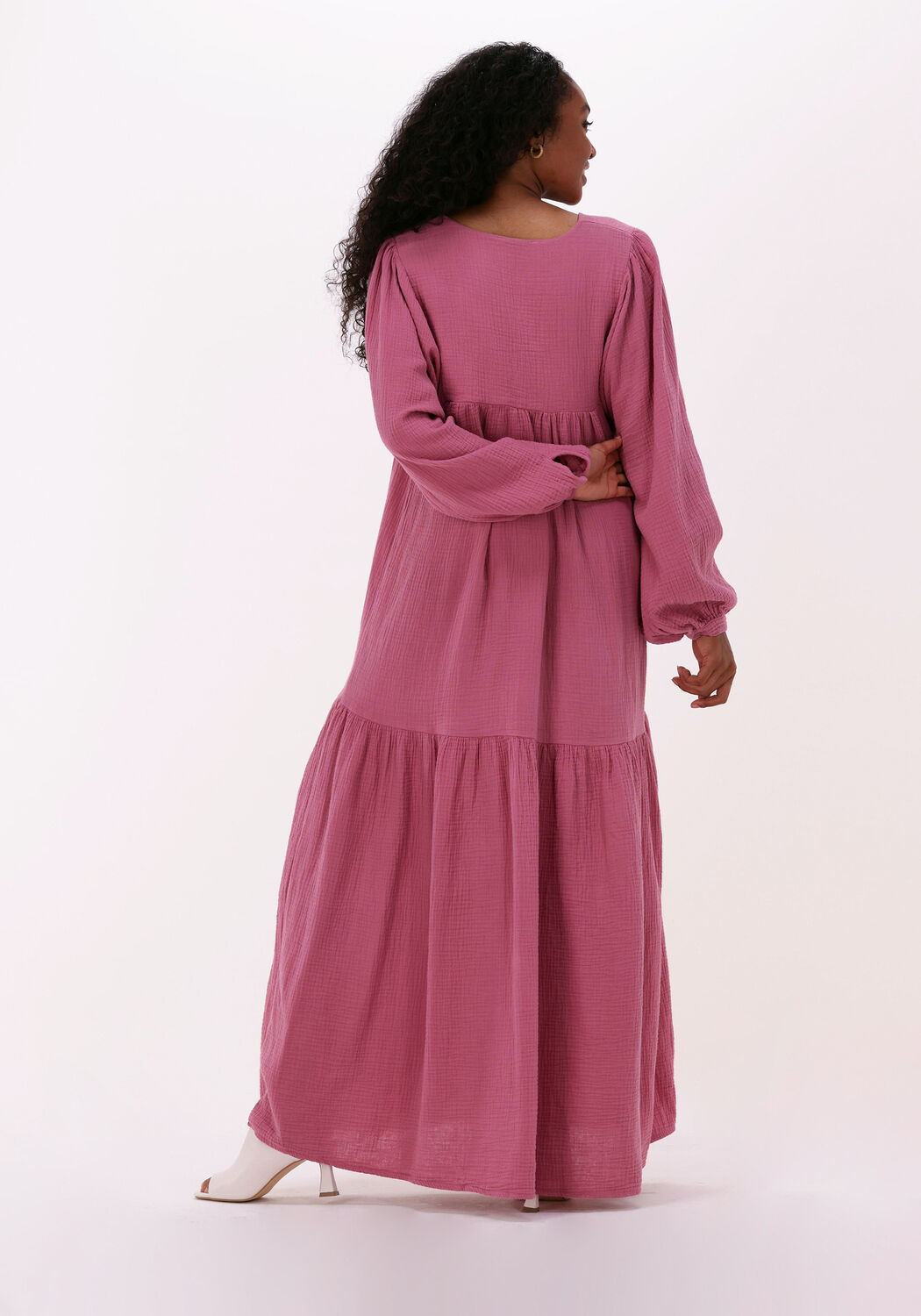 roze by bar maxi jurk rosa doppia dress