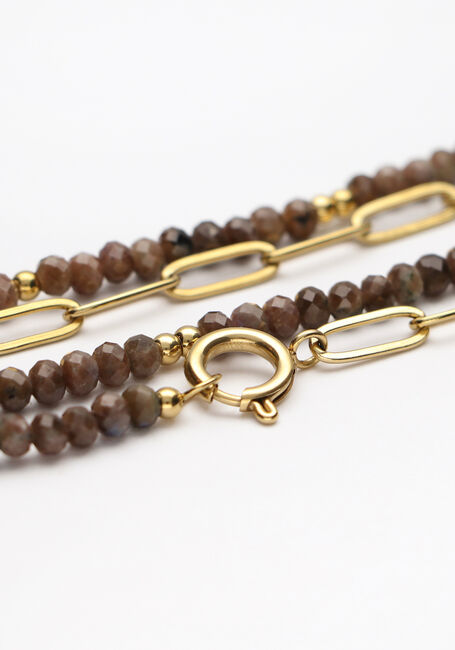 Bruine NOTRE-V Kettingen KETTING/ARMBAND COMBINATIE - large