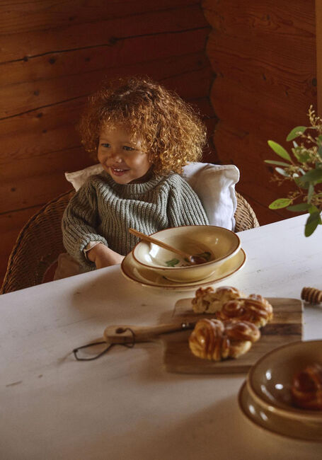 Olijf LIL' ATELIER Trui NMMOLFERT LS KNIT LIL - large