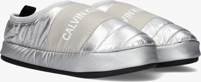 Zilveren CALVIN KLEIN Pantoffels HOME SHOE SLIPPER - large