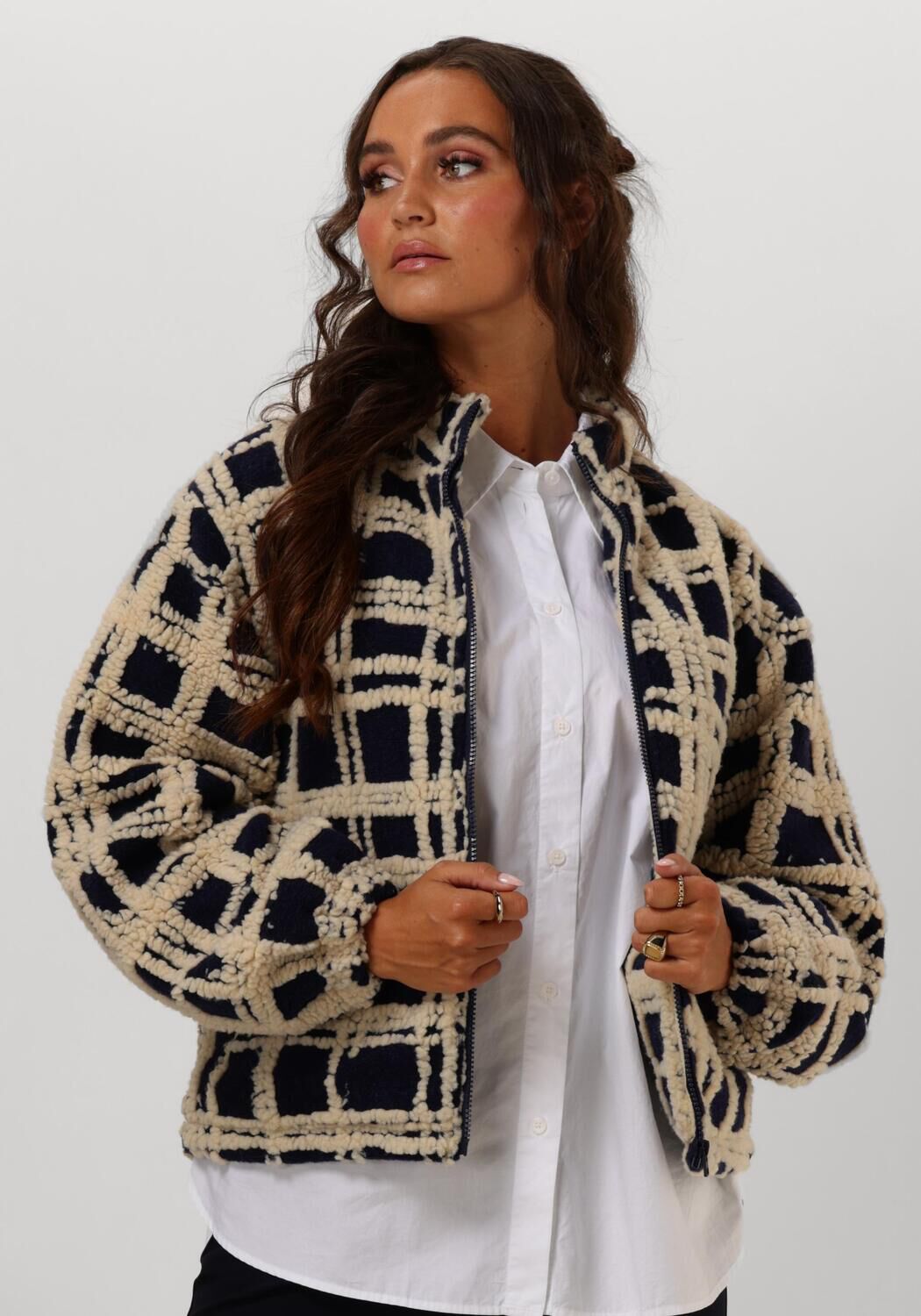ANOTHER LABEL Dames Truien & Vesten Sara Jacket Donkerblauw