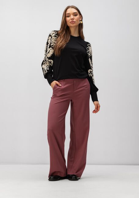 Zwarte OBJECT Trui OBJCAROLINE JOANA L/S TOP - large