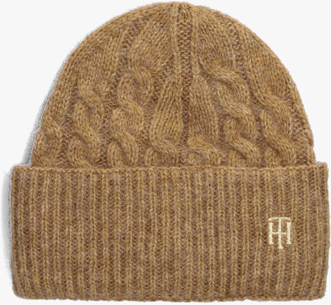 Bruine TOMMY HILFIGER Muts TIMELESS CABLE BEANIE - large