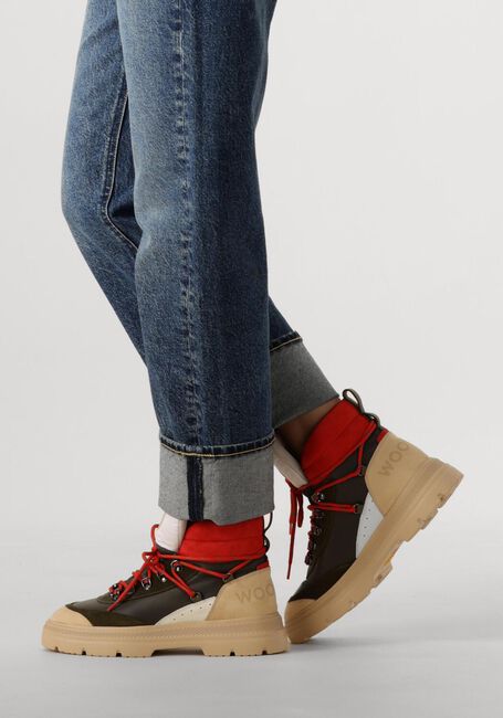 Bruine WOOLRICH Veterboots RETRO HIKING BOOT GUM - large