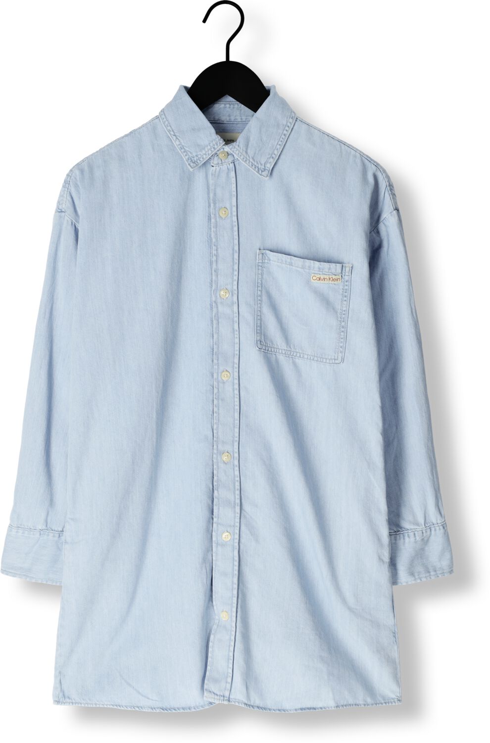 CALVIN KLEIN Dames Jurken Tencel Loose Shirt Denim Dress Lichtblauw
