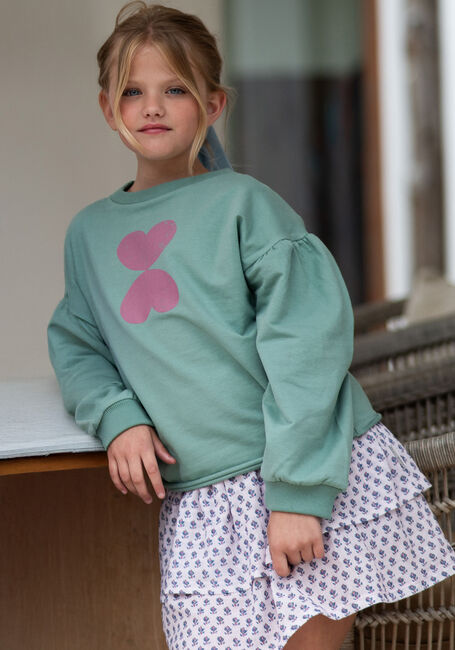 Groene PETIT BLUSH Sweater LILY BALLON SWEATER - large