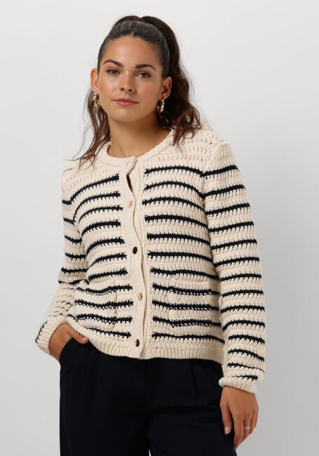 Blauwe NEO NOIR Vest PAULA KNIT CARDIGAN - large