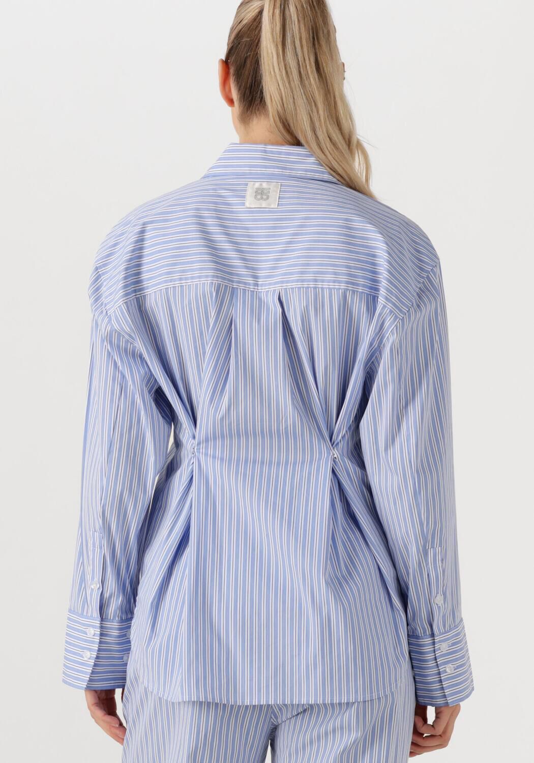 SECOND FEMALE Dames Blouses Tenby Ajustable Shirt Blauw