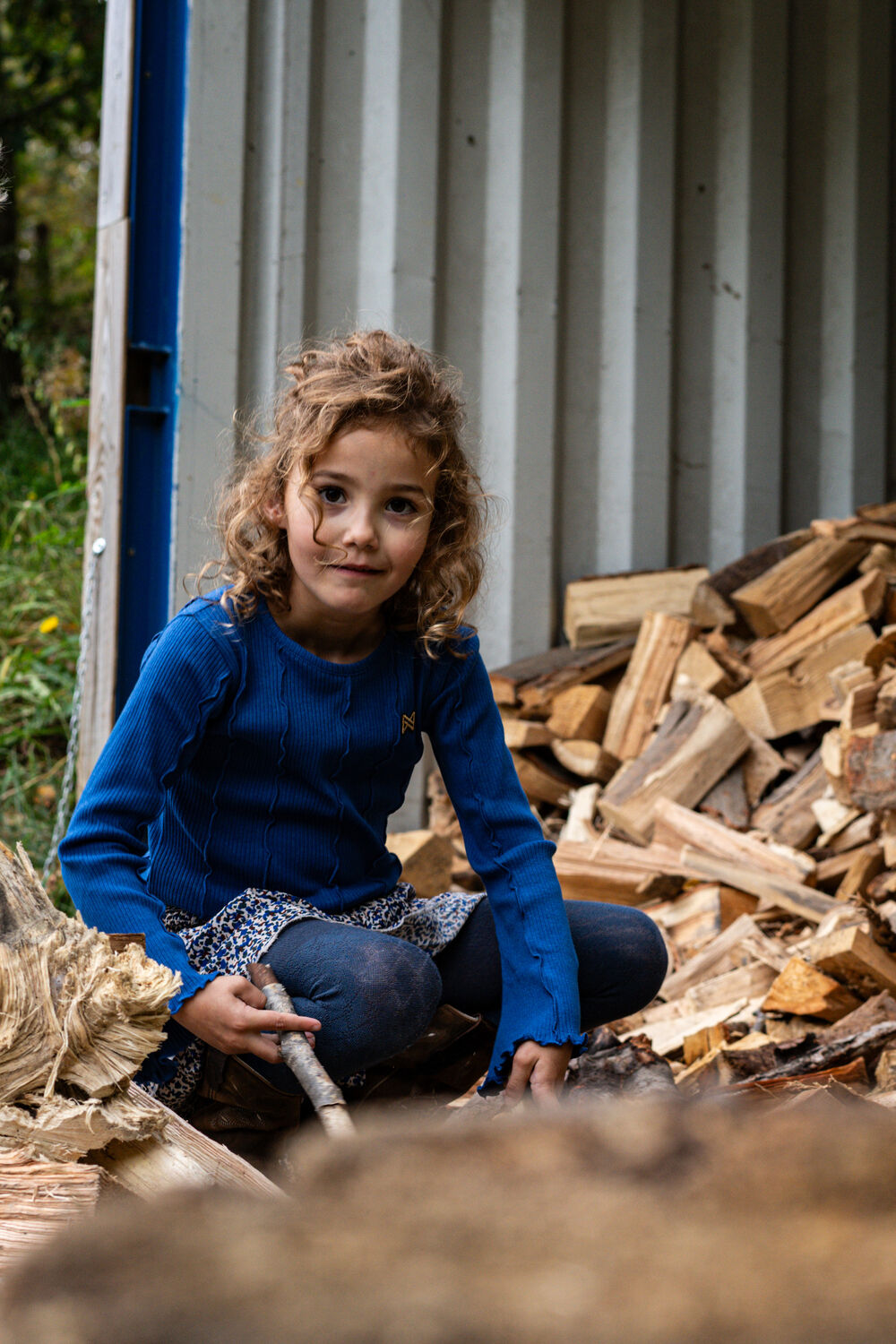 Blauwe KOKO NOKO Tops & T-shirts Q52933 - large