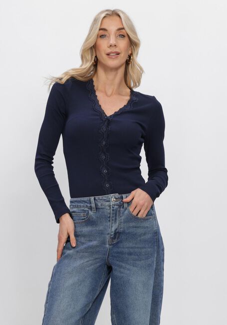 Donkerblauwe ENVII Vest ENPETIT LS CARDIGAN 7360 - large