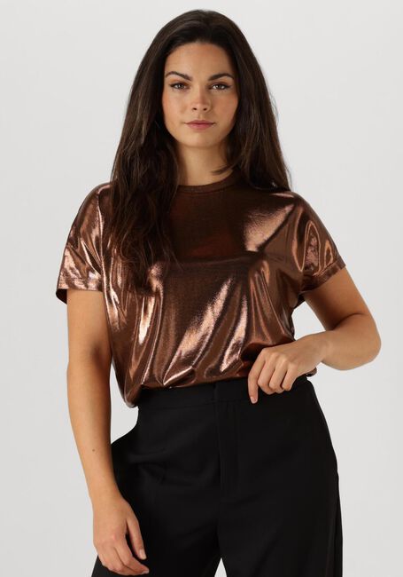 Bronzen MOS MOSH T-shirt NIVOLA O-NECK METALLIC TEE - large