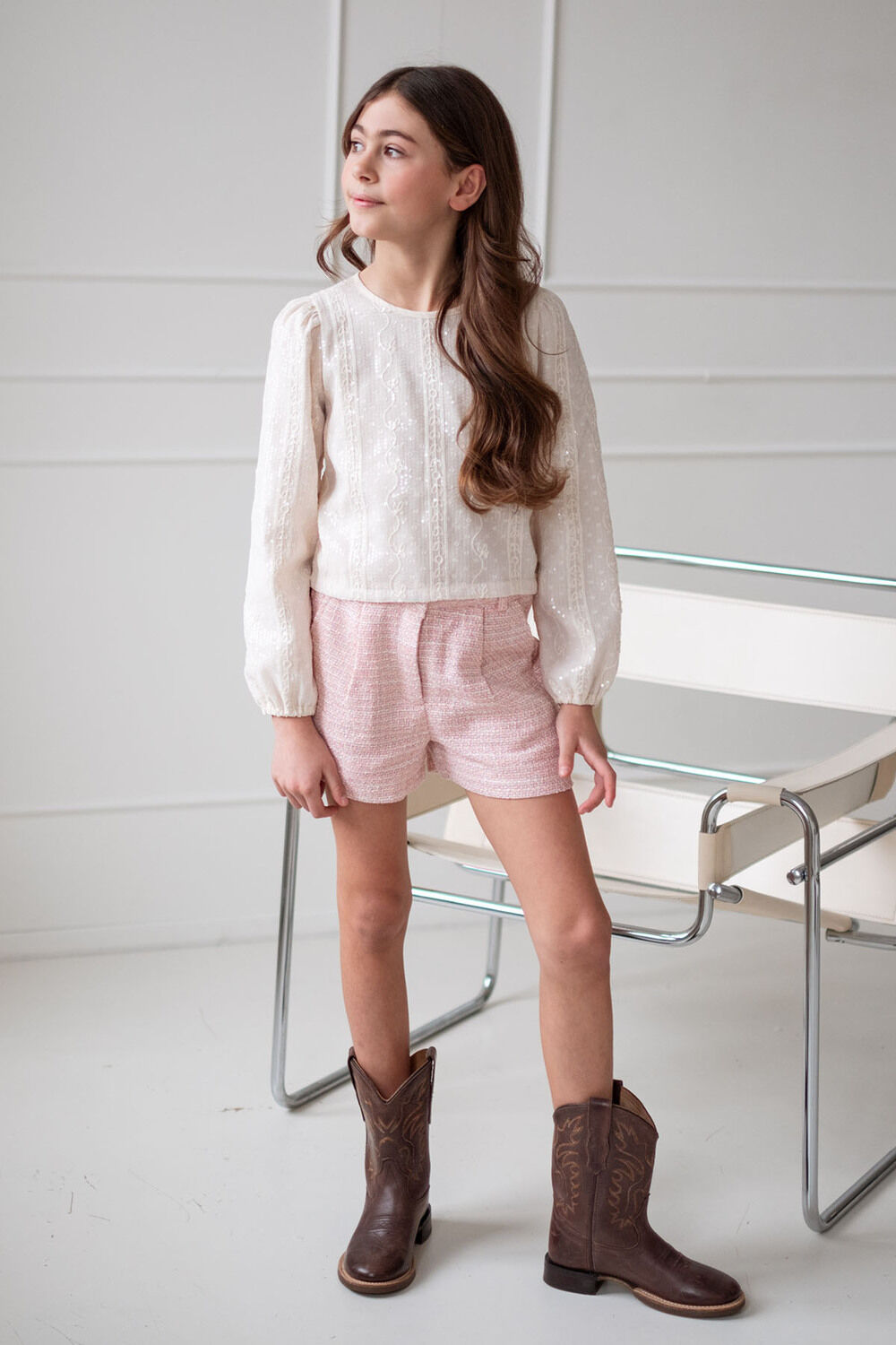 LIKE FLO Meisjes Blouses Flo Blouse Ecru