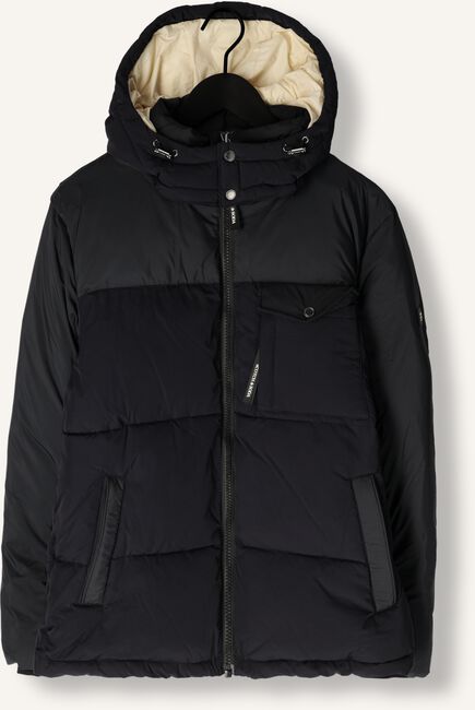Zwarte SCOTCH SODA Gewatteerde jas HOODED PUFFER JACKET Omoda